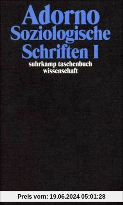 Gesammelte Schriften in 20 Bänden: Band 8: Soziologische Schriften I: BD 8 (suhrkamp taschenbuch wissenschaft)